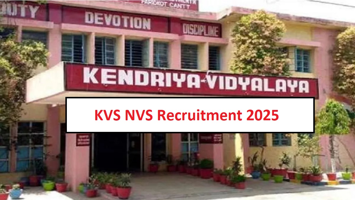 kvs nvs recruitment 2025 announcement of recruitment for bumper posts in kendriya and navodaya vidyalayas applications will start from november 14