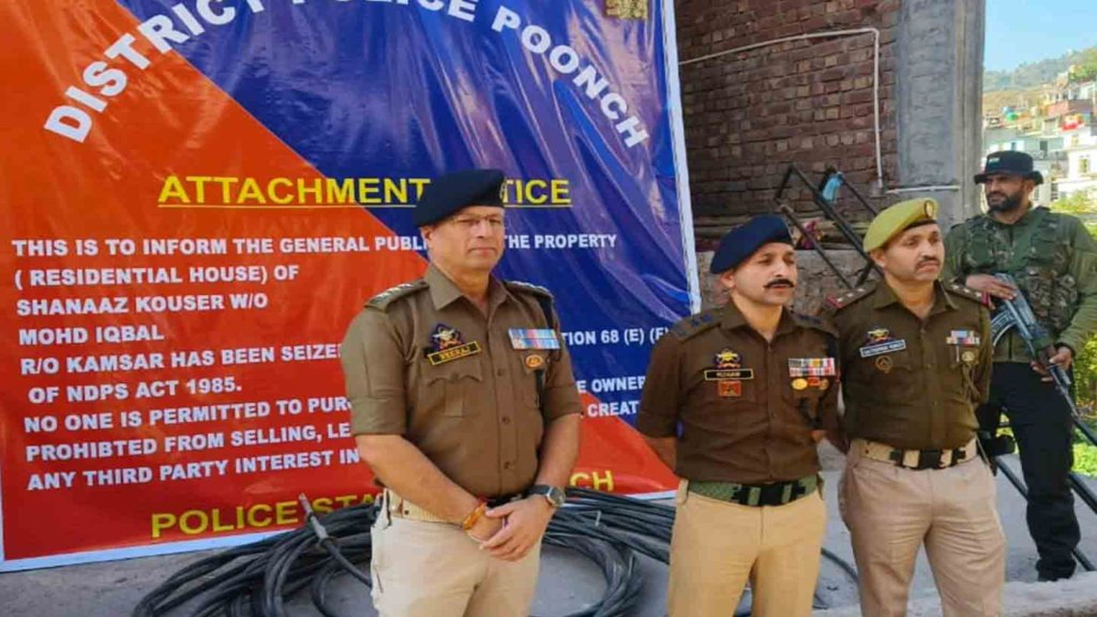 poonch police seizes drug smugglers assets worth 111 crore