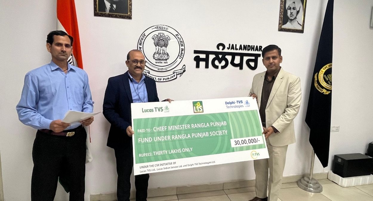 tvs group donates 30 lakh to punjab flood relief fund