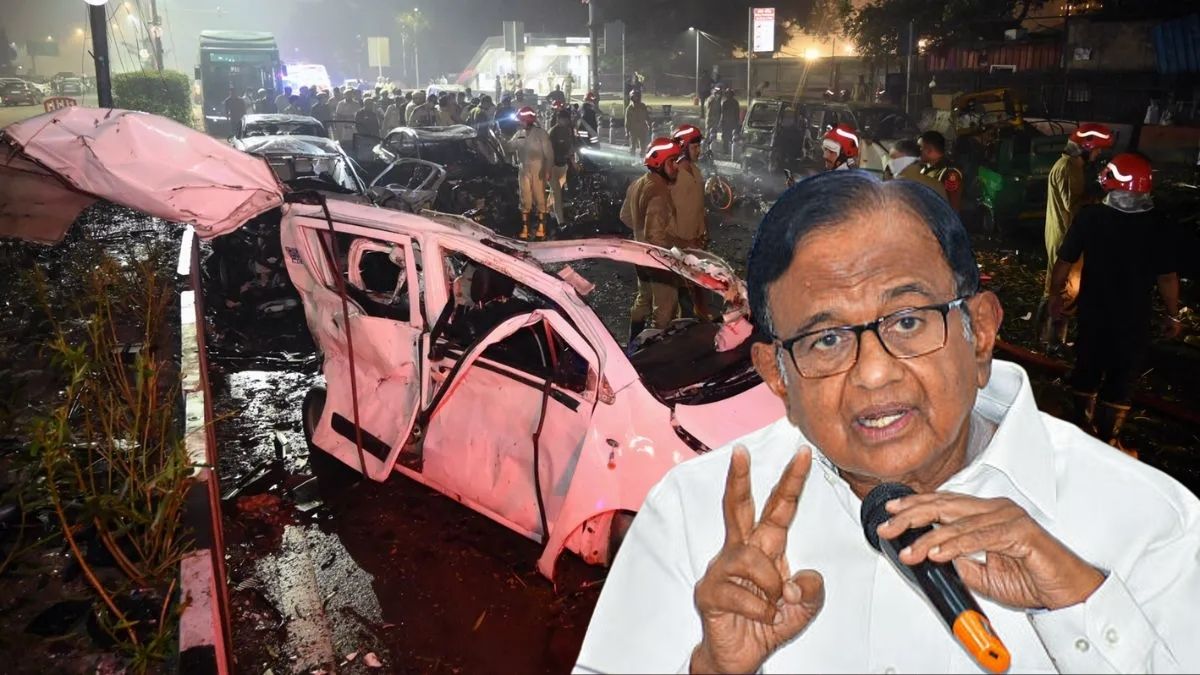 chidambaram statement on the delhi terror attack sparks political uproar bjp accuses congress