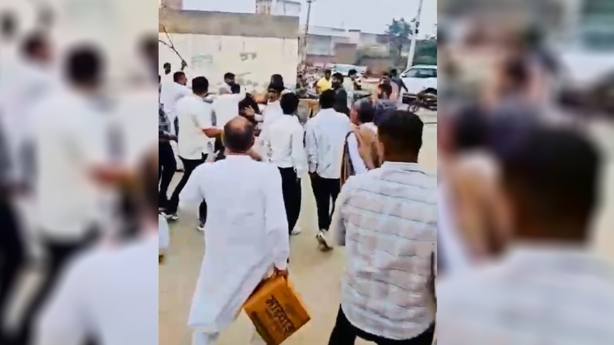 a riot erupted in bhiwani after a saint was described as god leading to heavy stone pelting eight youths were injured