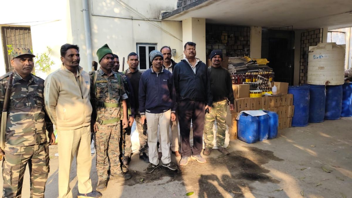 illegal liquor factory busted in chaibasa major seizure