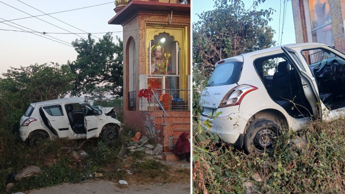 kangra road accident one dead three injured on jasurtalwara road