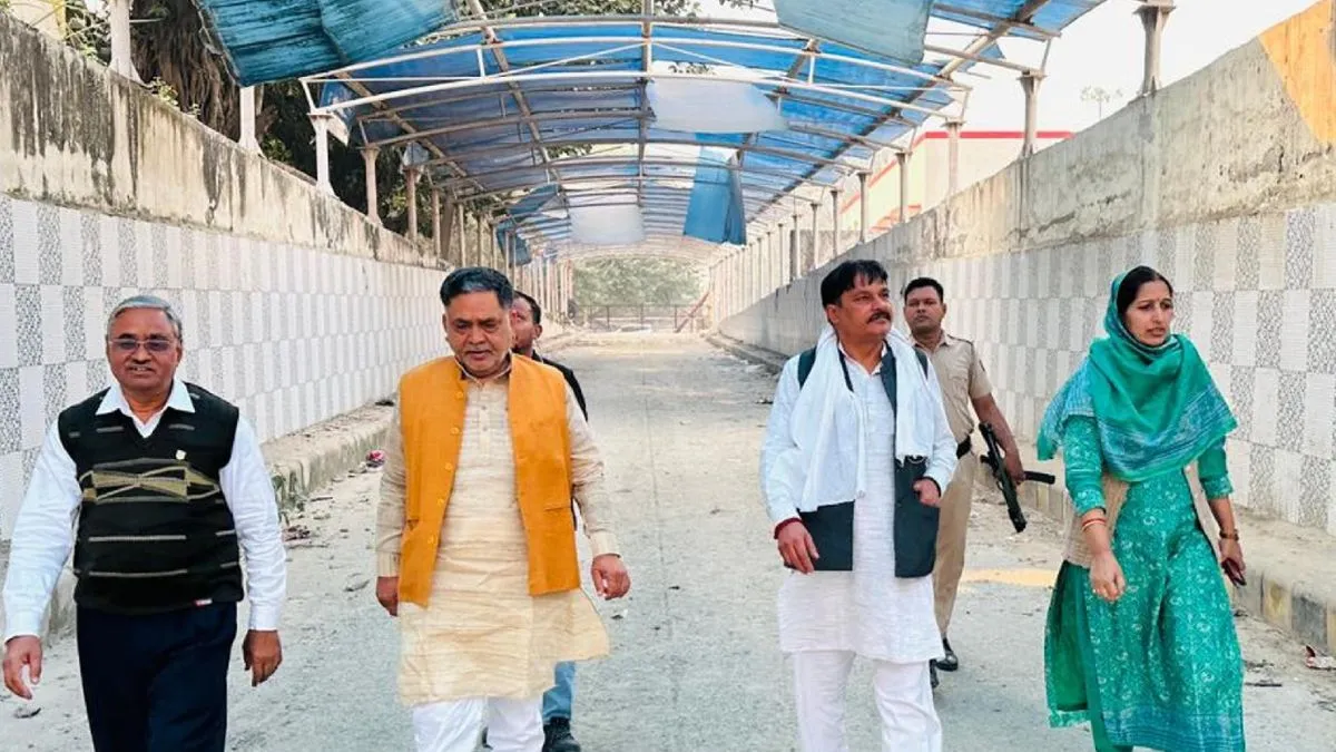 चेयरपर्सन ने किया रेलवे अंडरपास मरम्मत कार्य का निरीक्षण, जल्द काम पूरा करने के दिए निर्देश
