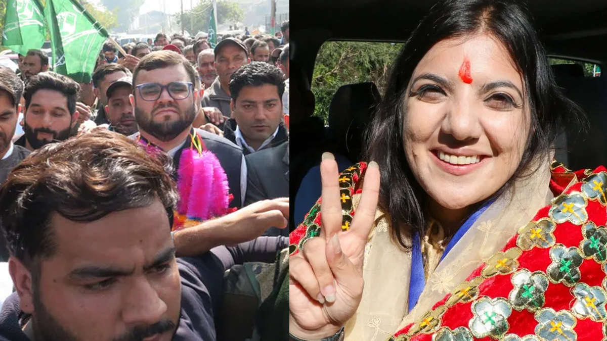 jammukashmir byelection results bjp wins nagrota pdp in budgam