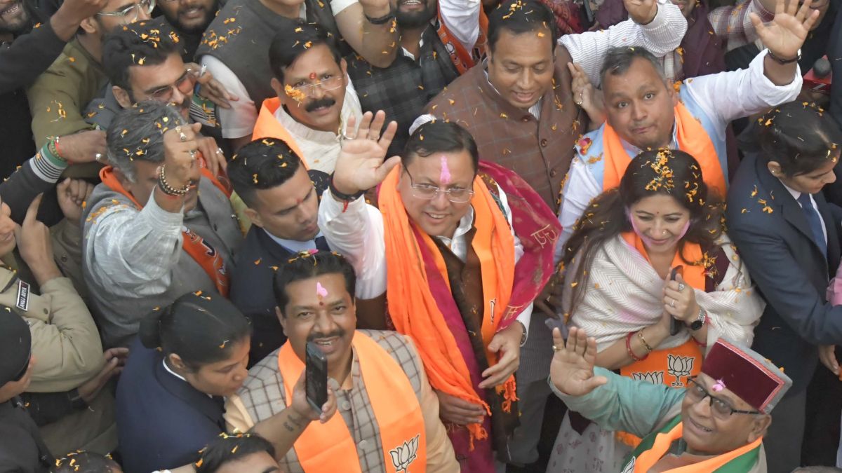 nda victory cm dhami said bihar people ousted opposition prince pappu and gappu