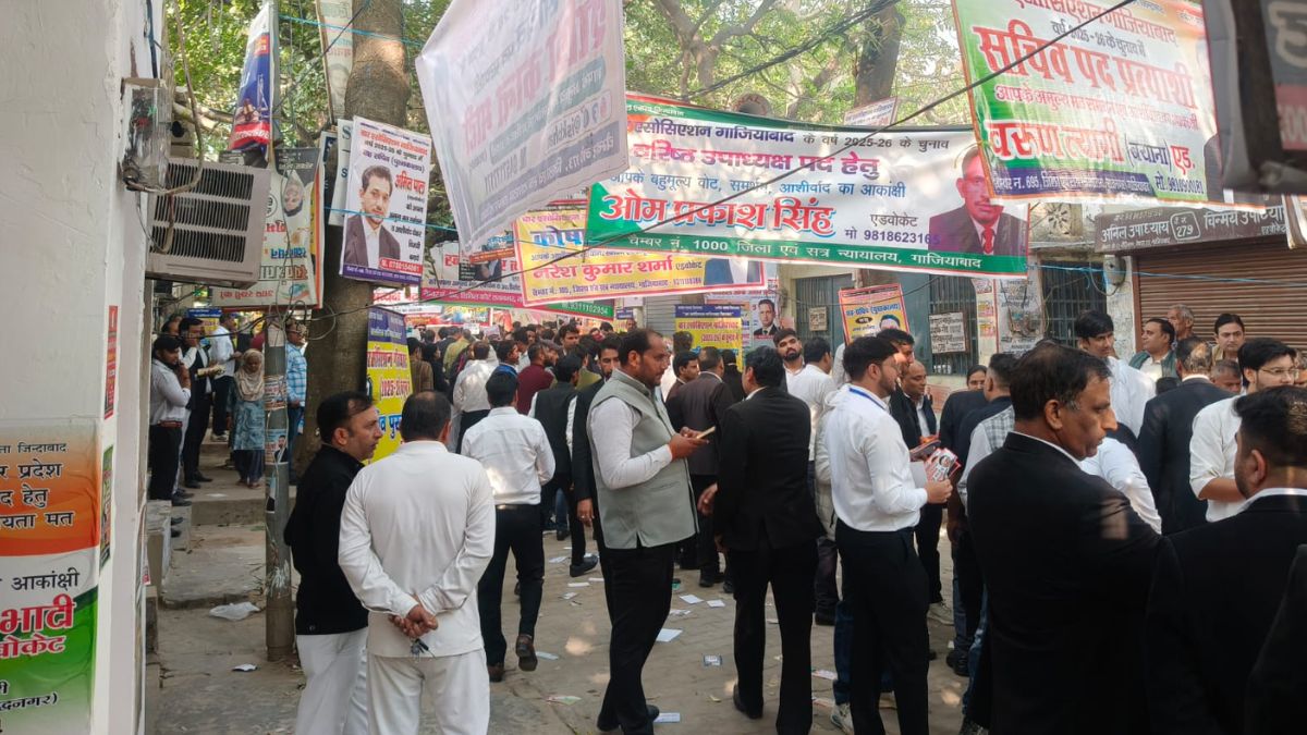 ghaziabad bar association election voting underway lawyers enthusiastic