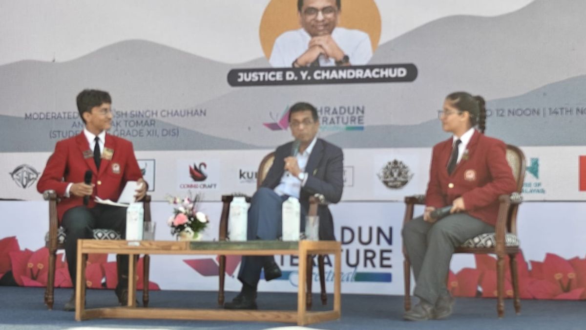 cji dy chandrachud at dehradun literature fest career advice education insights