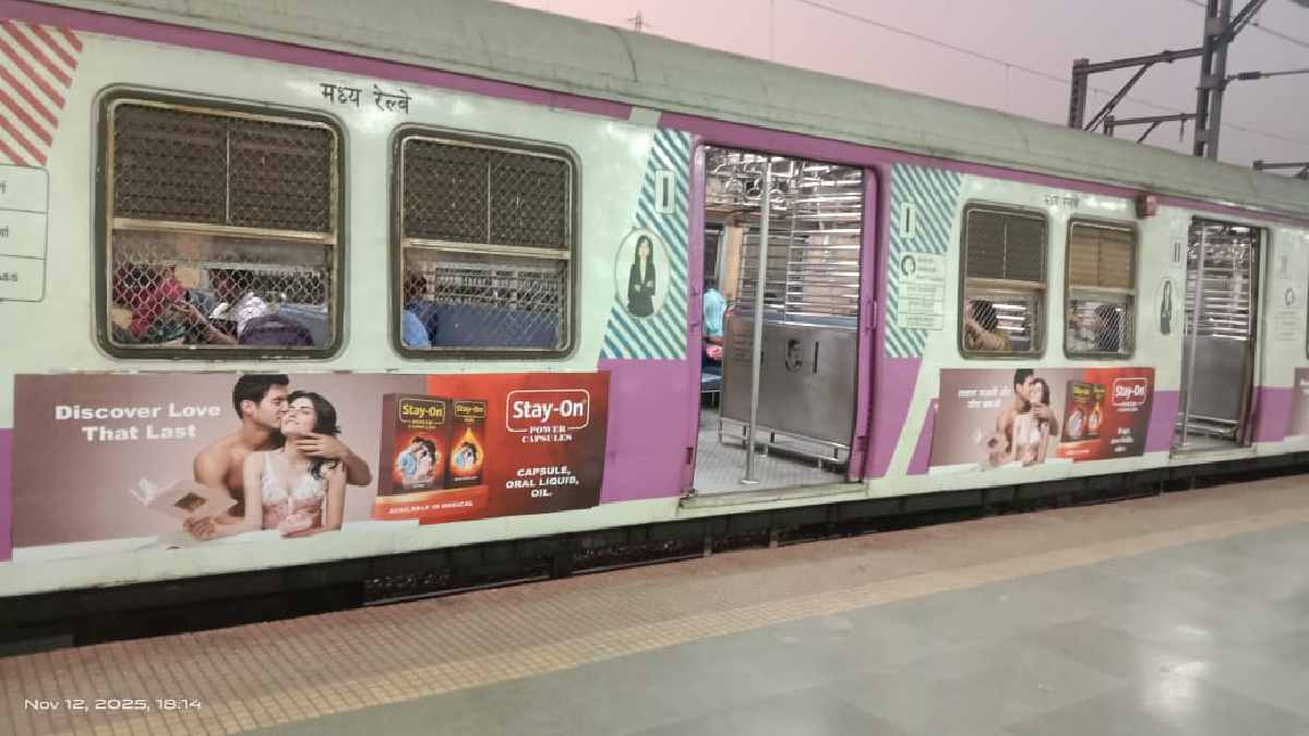 mumbai local train ads controversy commuters criticized railway for obscene posters