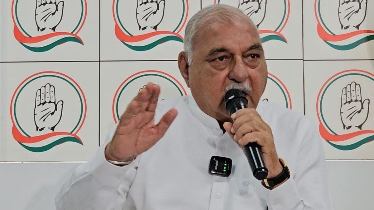 bhupinder hooda said it is necessary to discuss the bihar results the situation in haryana is worrying
