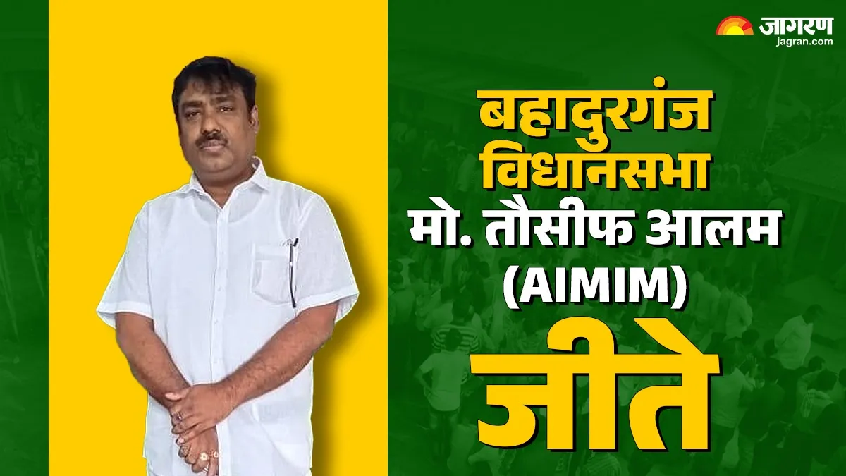 Bahadurganj Chunav Result: बहादुरगंज में AIMIM प्रत्याशी मो. तौसीफ को मिली जीत, 28 हजार वोटों से कांग्रेस को हराया