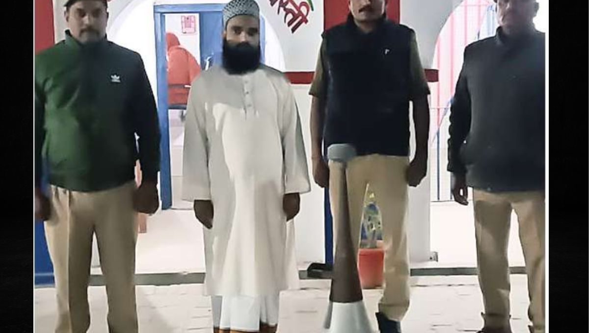 up mosque imam booked for loudspeaker use police action