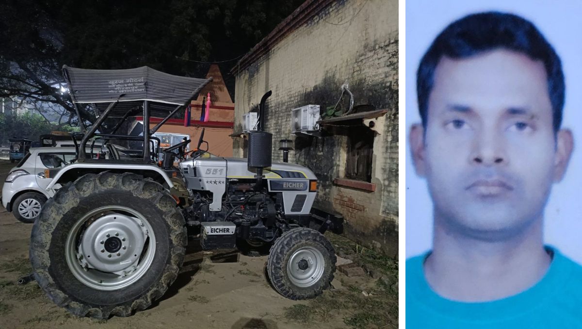 gorakhpur man killed by tractor after dispute news report