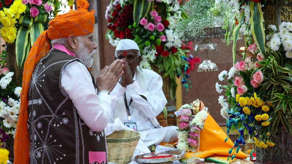 pm modi gujarat visit highlights videos narmada road show temple worship birsa munda anniversary celebration