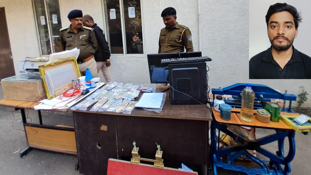 fake currency racket busted in bhopal man arrested for printing counterfeit notes