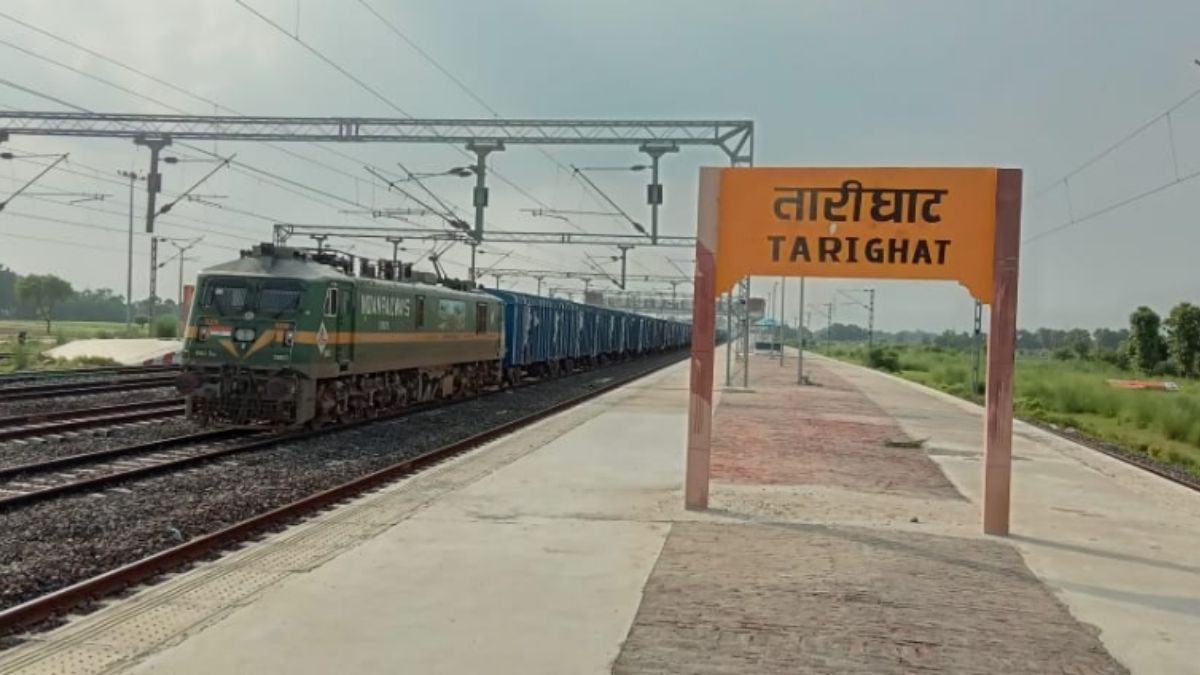 goods train ran again on dt branch line after 45 days expectations of trains increased with fitness