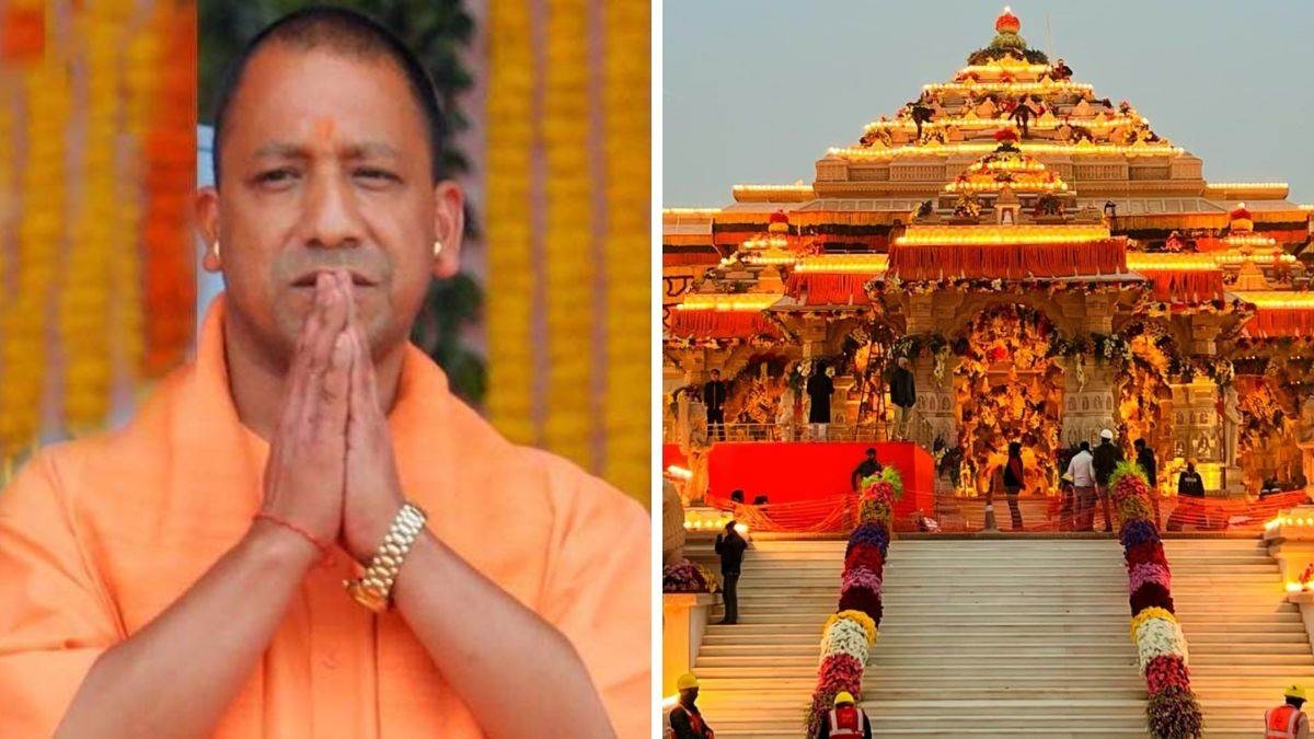 grand ceremony to be held in ayodhya under supervision of cm yogi pm modi to hoist flag at main peak of ram temple