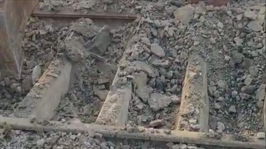 up rail route upgrade 20yearold tracks replaced for smoother train operations