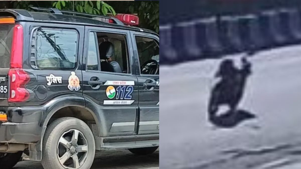 hapur news driverless bike runs 50 meters after highway collision