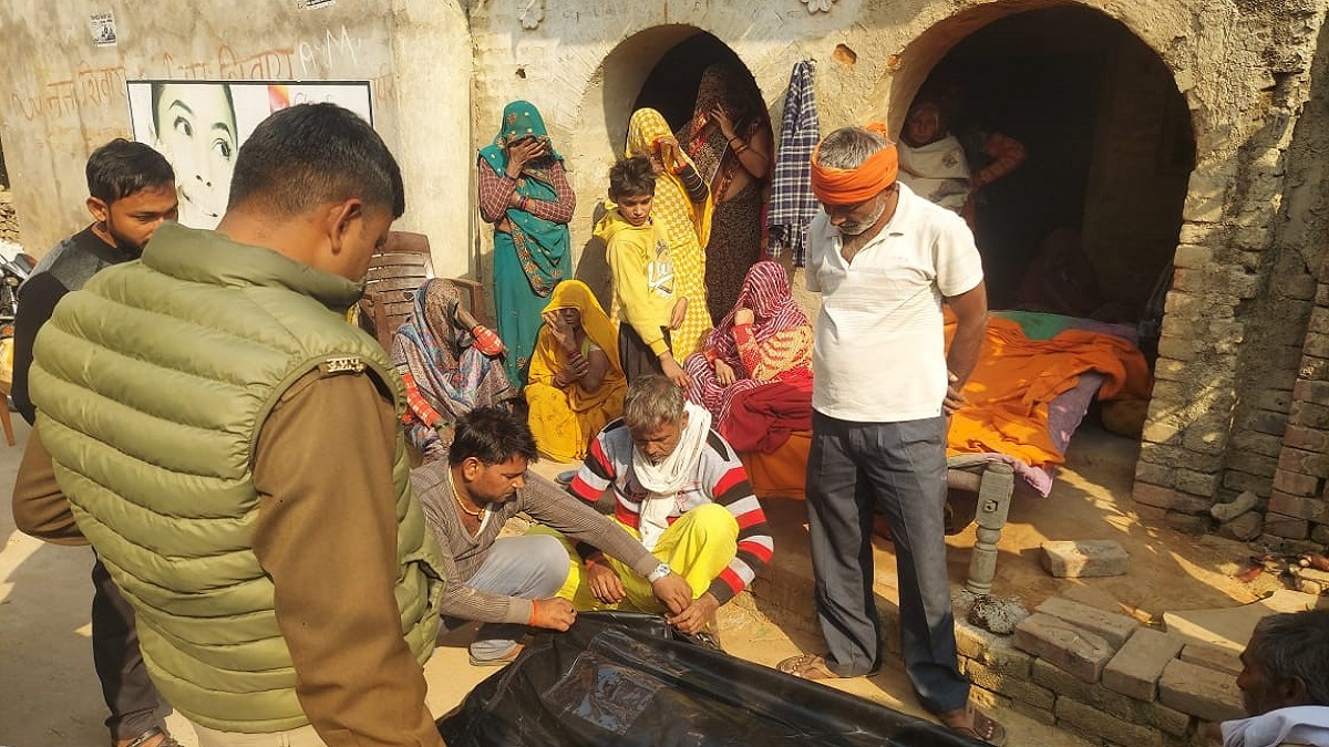 kaushambi stray bull attack kills elderly farmer in jobra village