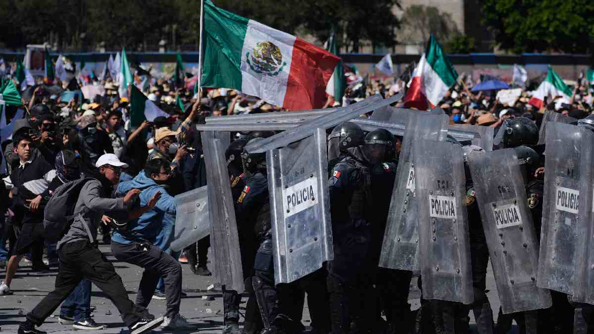 mexico gen z protest against drug trafficking and president security policy