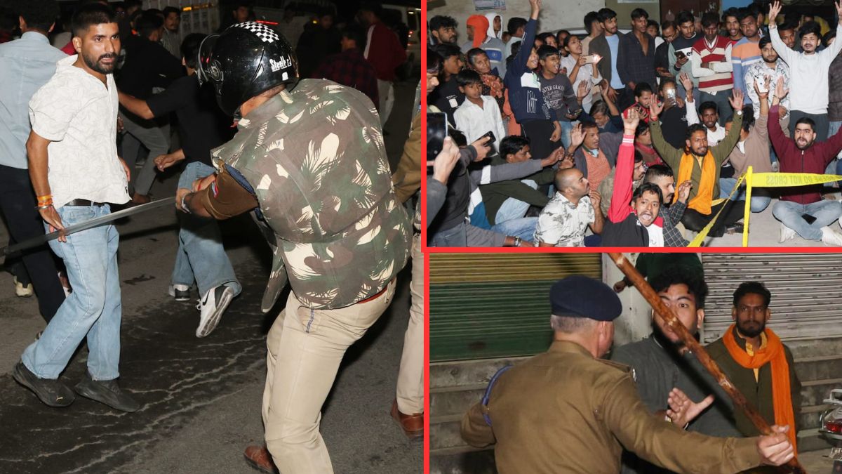 cow head found near temple sparks uproar police lathicharge