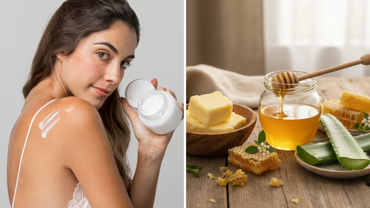 how to make a diy winter cream with shea butter honey and aloe vera for soft and hydrated skin