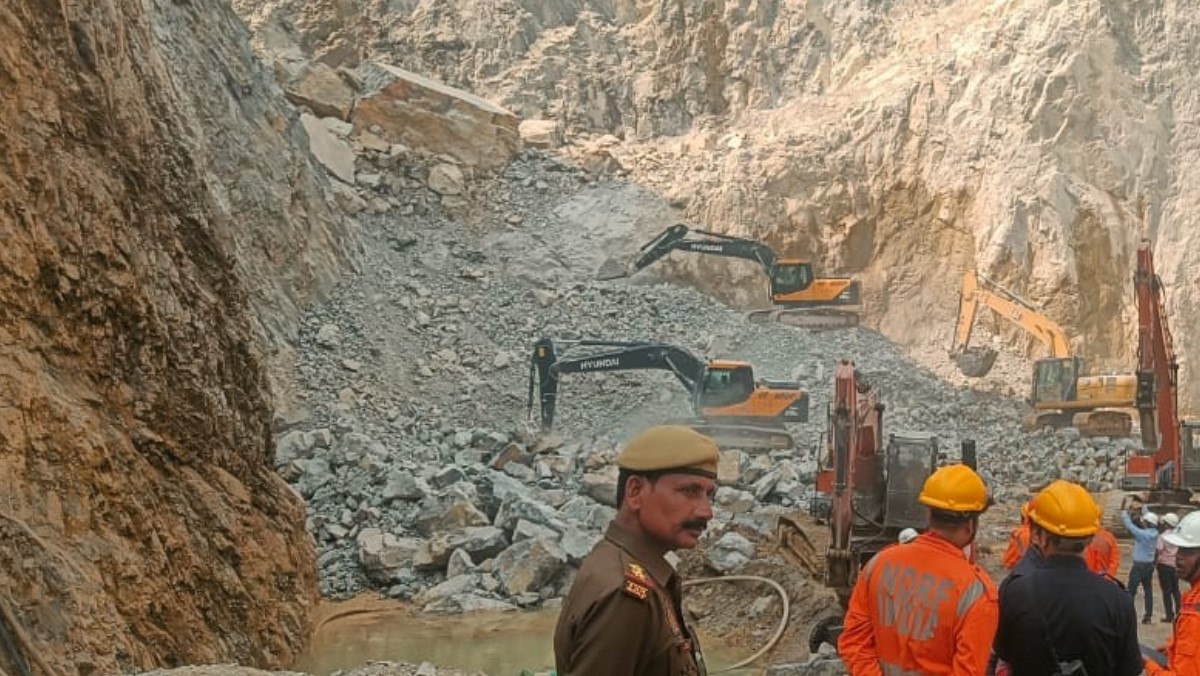 sonbhadra mining accident three bodies recovered investigation begins
