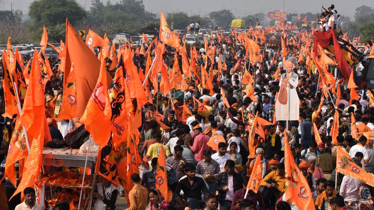 sanatan ekta padyatra started for the last stop vrindavan decorated to welcome the yatra