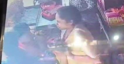 gonda female constable assaulted at sp office cctv footage