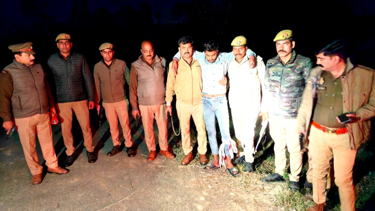 sitapur encounter loot accused arrested in police encounter
