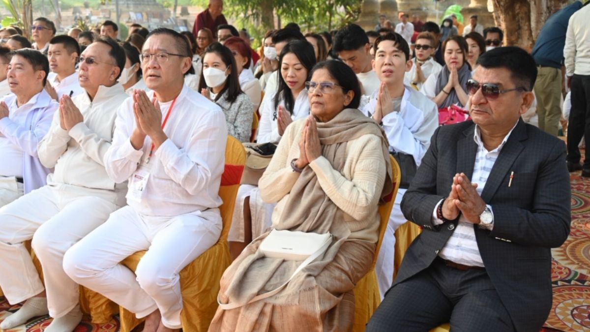 mahabodhi swarna shikhar anniversary buddhist monks thailands role
