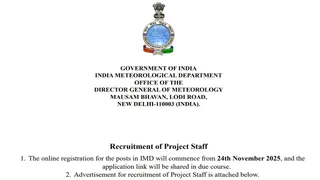 IMD Recruitment 2025 की पूरी डिटेल यहां करें चेक।