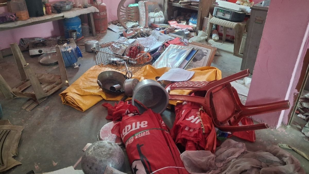 attack on cpi ml office in mairwa vandalism and political tensions