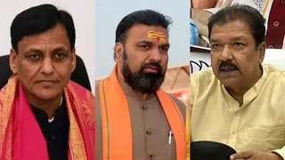 नित्यानंद राय, सम्राट चौधरी और दिलीप जायसवाल।