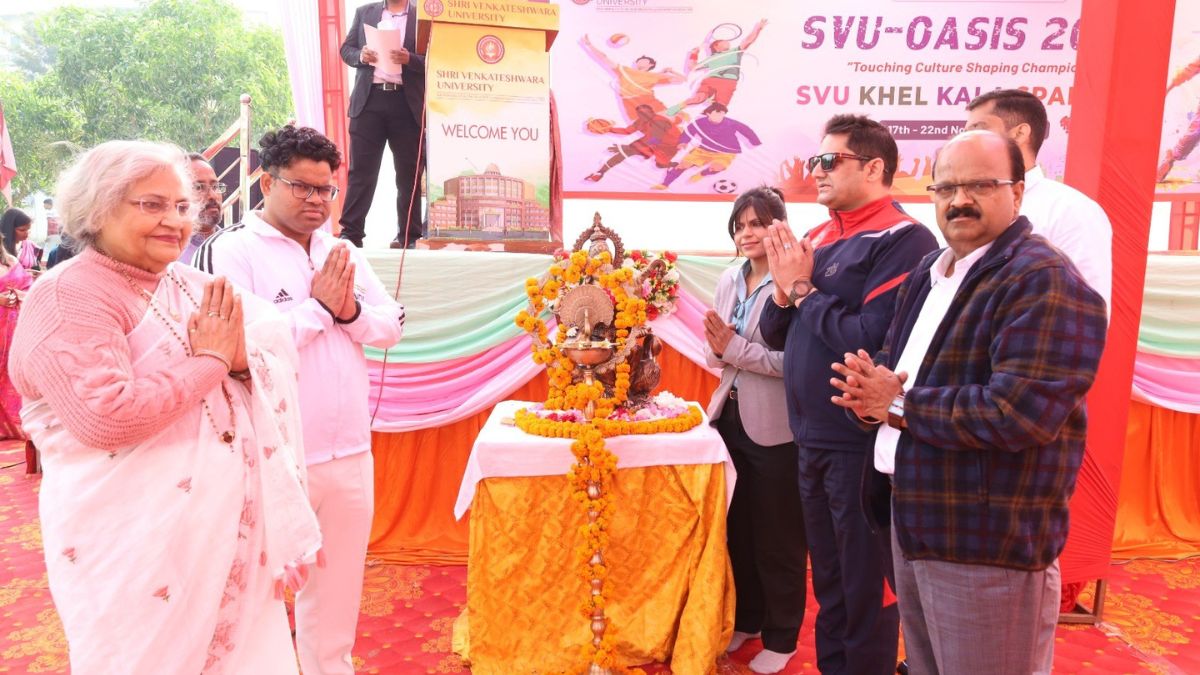 svuoasissportsmeetkicksoffwithabangatsrivenkateswarauniversityinamroha