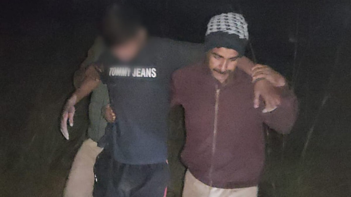 smuggler arrested in police encounter firearm and beef recovered