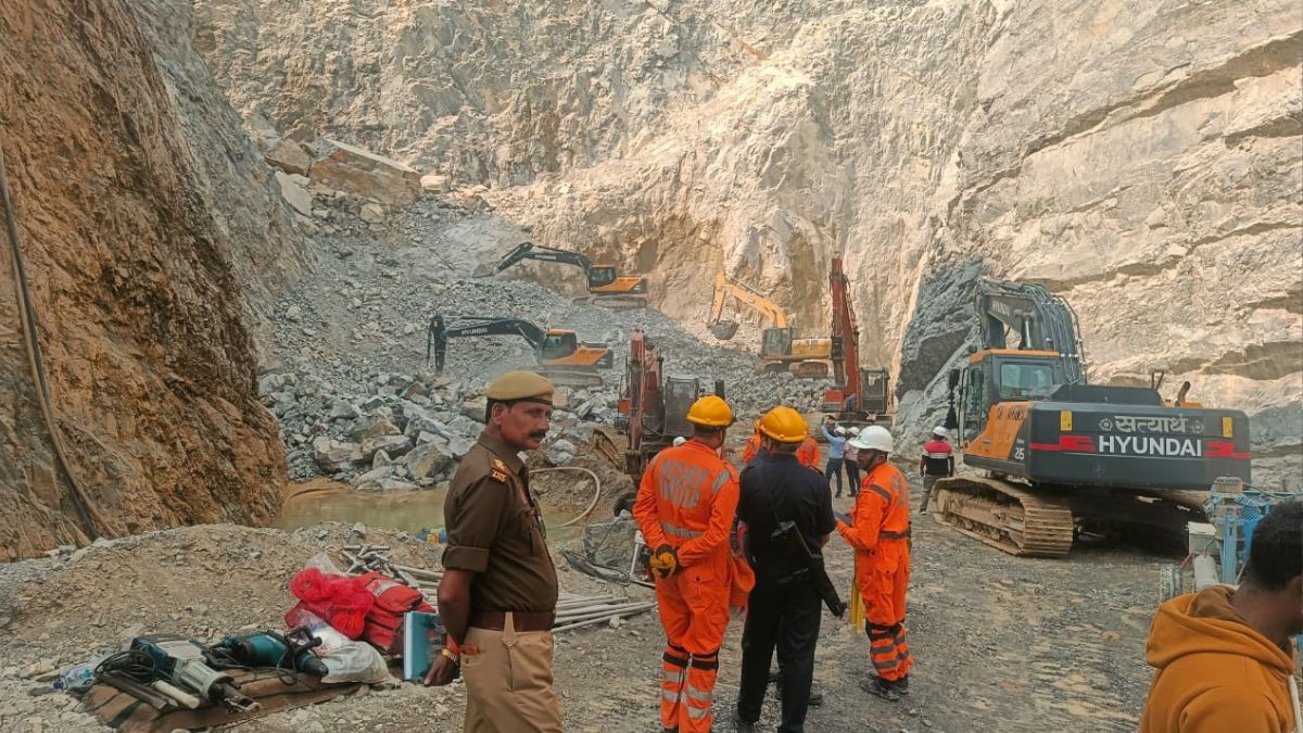 sonbhadra mine accident bodies of two more workers found in on third day identification still pending