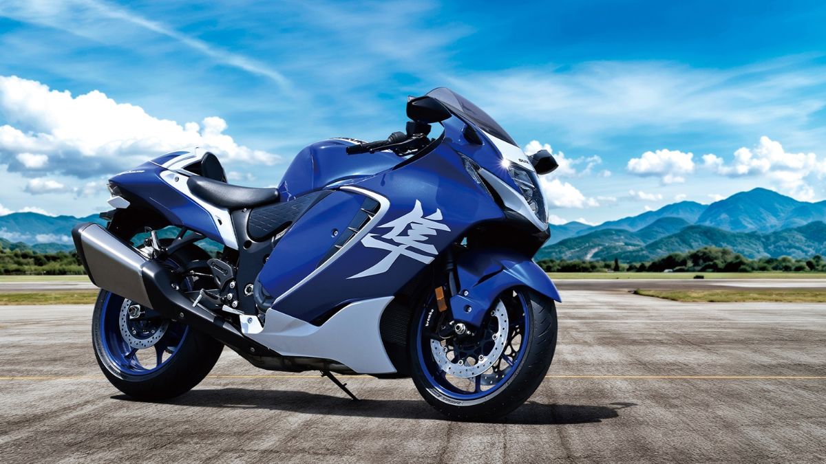 suzuki hayabusa special edition in blue launched with advanced cruise control features