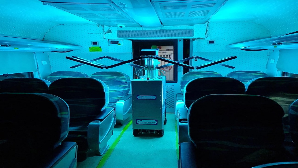indian railway uvc technology for train disinfection