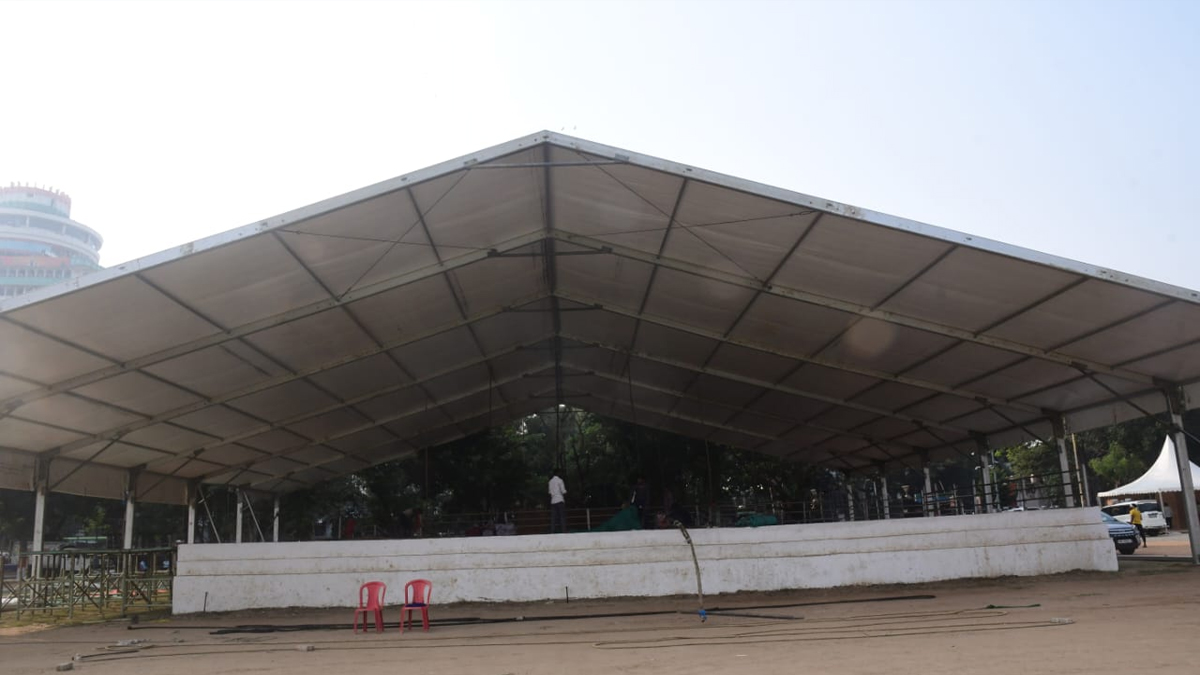 nitish kumar to take oath grand ceremony at gandhi maidan