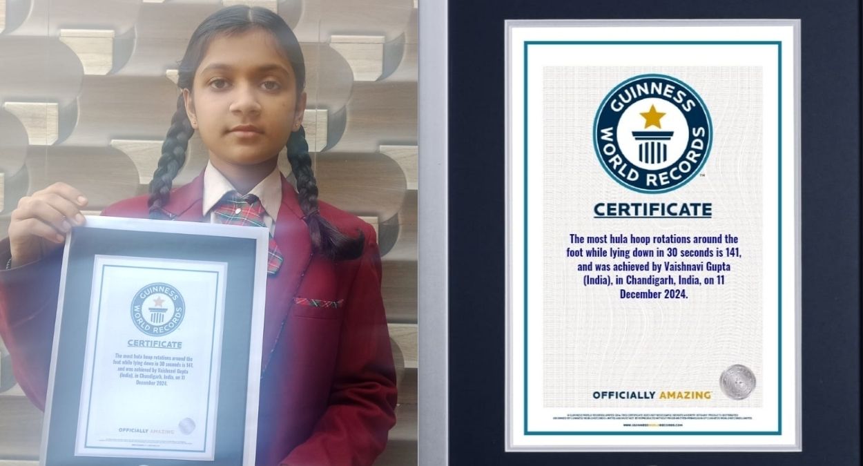 vaishnavi gupta sets new guinness world record
