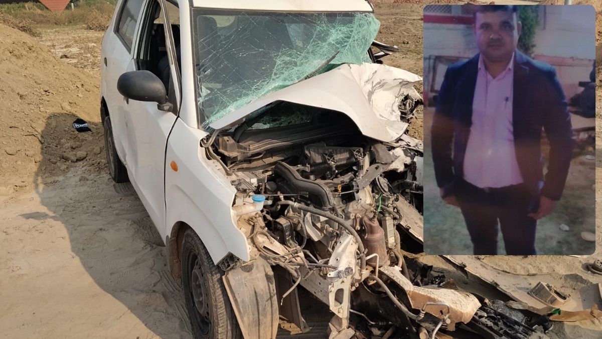 aligarh accident two cars collided on a bad road killing an engineer and injuring two others