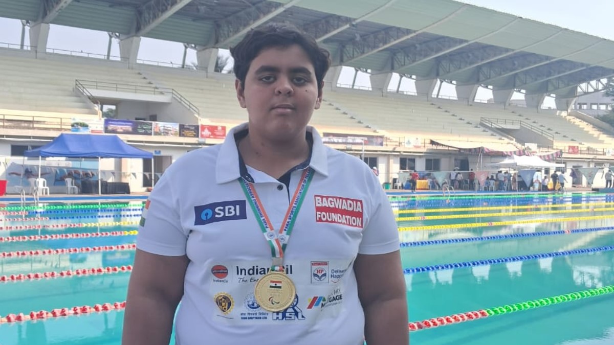 zia wins gold at national para swimming championship 2025