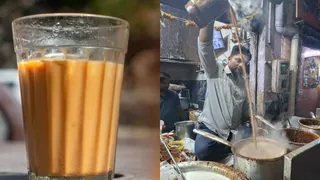 चाय की चुस्की।