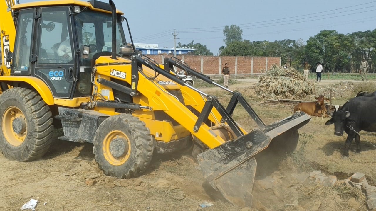 bulldozer action illegal colony demolished in up district