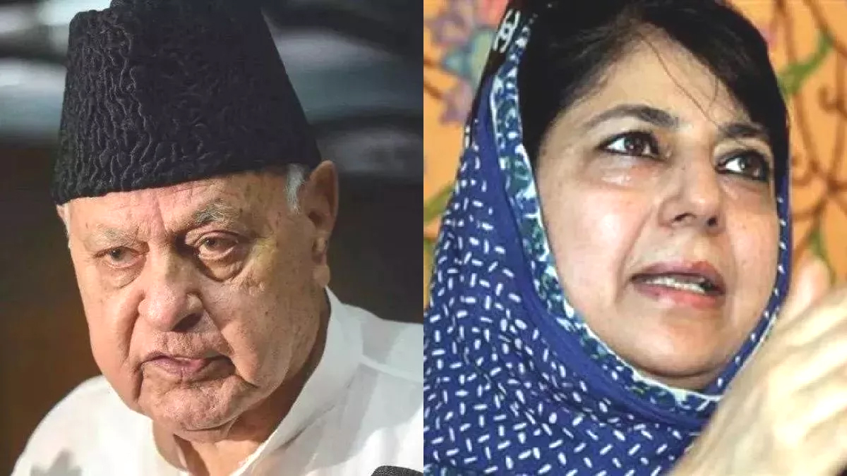 kashmir leaders accused of sedition bjp spokesperson attacks mufti abdullah