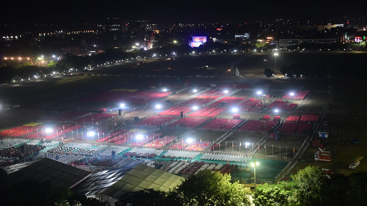 nitish kumar oath ceremony gandhi maidan ready patna airport prepared