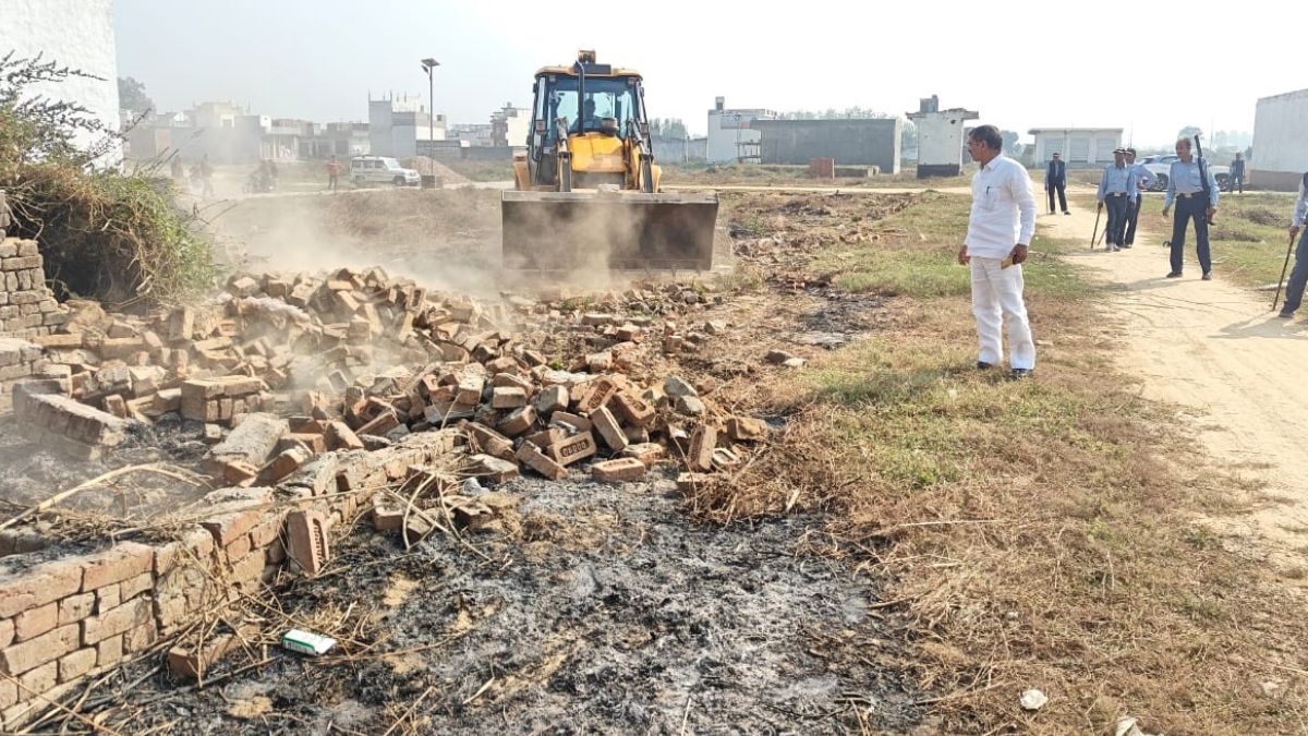 hapur illegal colonies demolished hpda action causes panic
