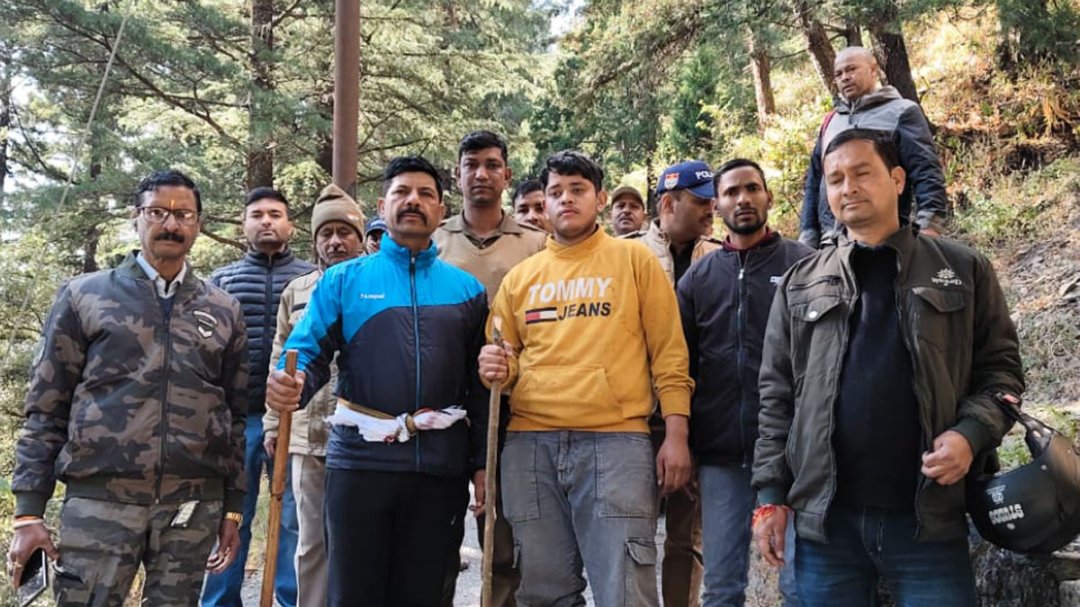 rudrapur student lost in nainital forests hours later recovered